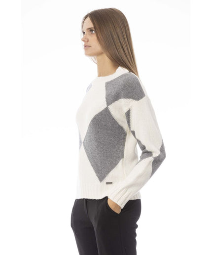 Baldinini Trend Gray Wool Women Sweater