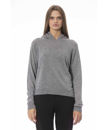 Baldinini Trend Gray Wool Women Sweater