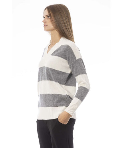 Baldinini Trend Gray Wool Women Sweater