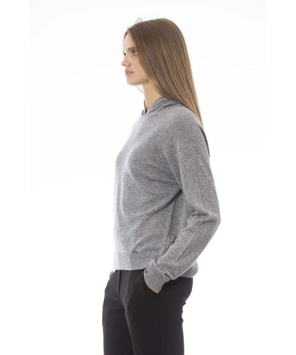 Baldinini Trend Gray Wool Women Sweater