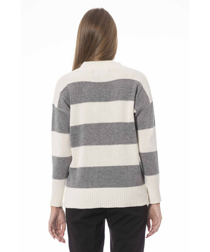 Baldinini Trend Gray Wool Women Sweater