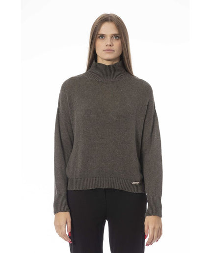 Baldinini Trend Green Wool Women Sweater