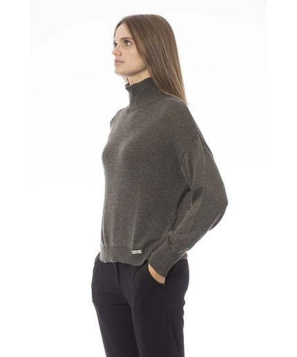 Baldinini Trend Green Wool Women Sweater