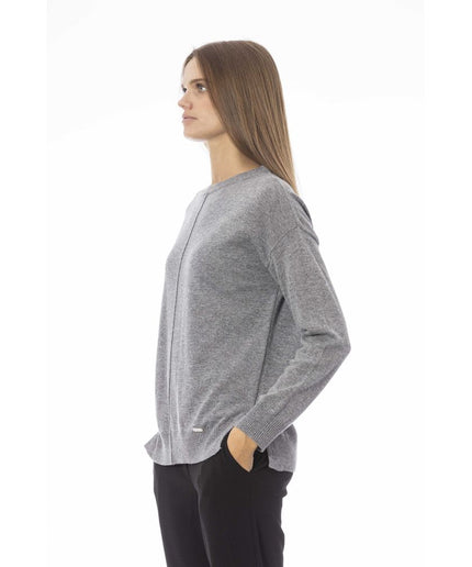 Baldinini Trend Gray Wool Women Sweater