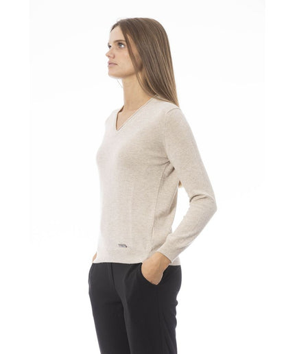 Baldinini Trend Beige Cashmere Women Sweater