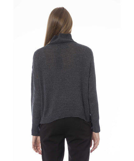 Baldinini Trend Gray Wool Women Sweater