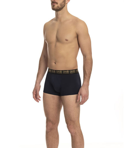 Cavalli Class Blue Cotton Men Trunk