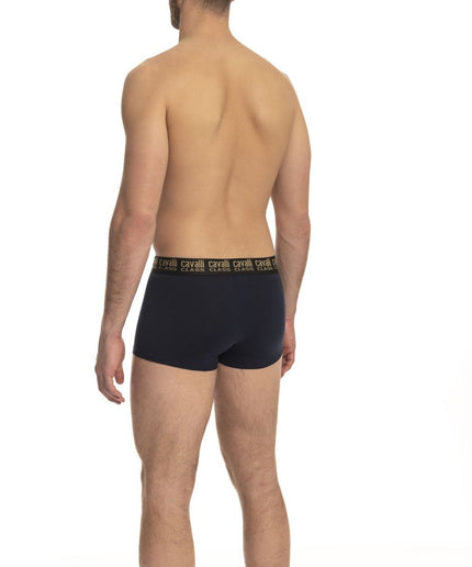 Cavalli Class Blue Cotton Men Trunk