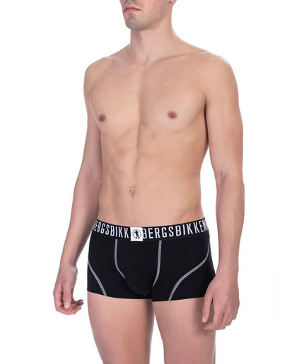 Bikkembergs Black Cotton Men Underwear Trunk Pair