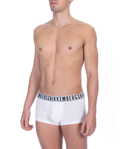 Bikkembergs White Cotton Men's Underwear Trunk Pack