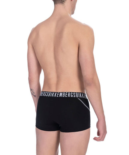 Bikkembergs Black Cotton Men Underwear Trunk Pair