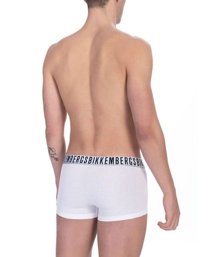 Bikkembergs White Cotton Men's Underwear Trunk Pack