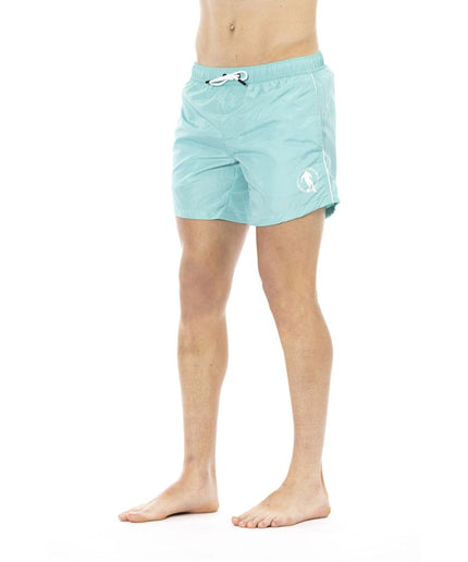 Bikkembergs Light Blue Polyester Men Swim Short