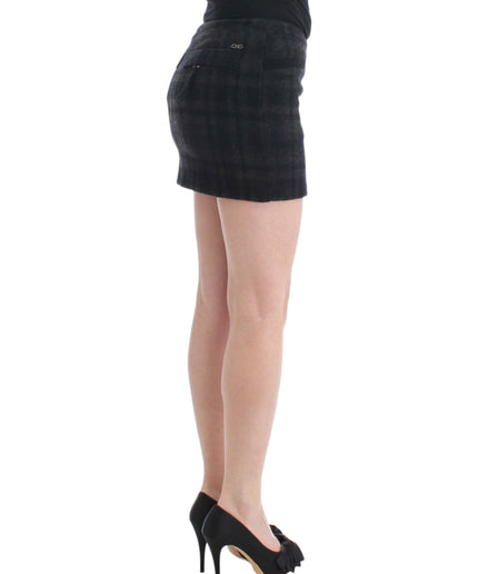 Costume National Chic Checkered Mini Skirt for Day to Night Elegance