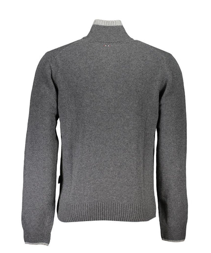 Napapijri Gray Fabric Men Sweater