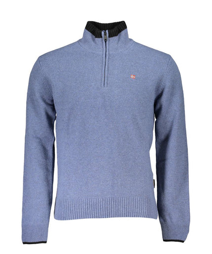 Napapijri Blue Fabric Men Sweater