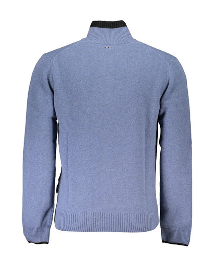 Napapijri Blue Fabric Men Sweater