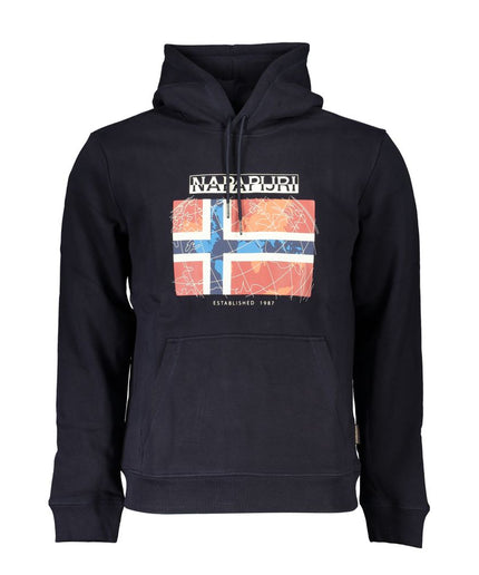 Napapijri Blue Cotton Men Sweater