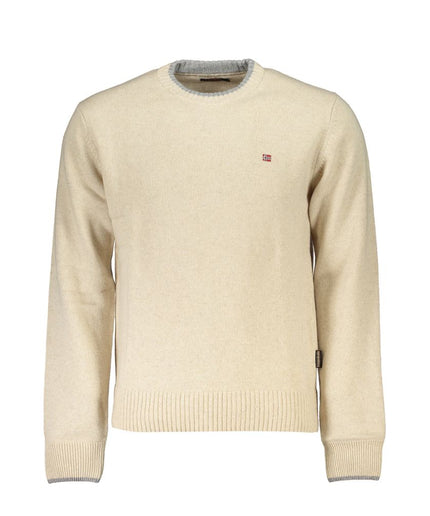 Napapijri Beige Fabric Men Sweater