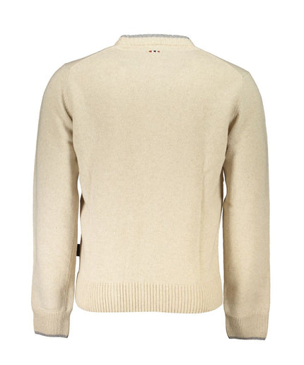 Napapijri Beige Fabric Men Sweater