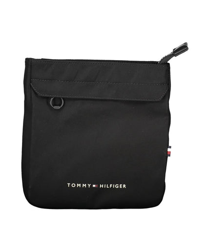 Tommy Hilfiger Black Polyester Men Shoulder Bag