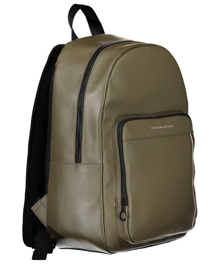 Tommy Hilfiger Green Polyethylene Men Backpack