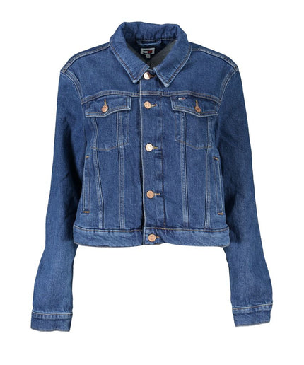 Tommy Hilfiger Blue Cotton Women Jacket