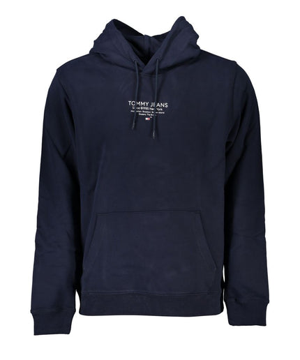 Tommy Hilfiger Chic Blue Hooded Sweatshirt with Logo Detail