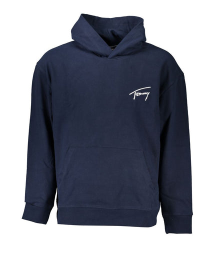 Tommy Hilfiger Eco-Conscious Blue Hooded Sweatshirt