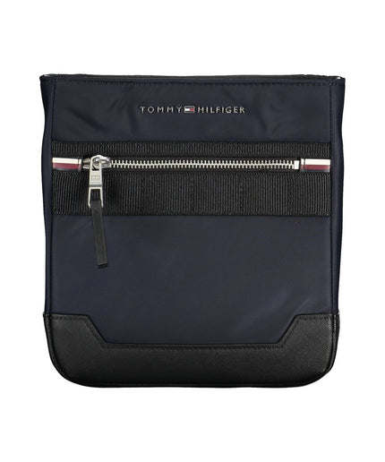 Tommy Hilfiger Sleek Blue Shoulder Bag with Contrasting Details