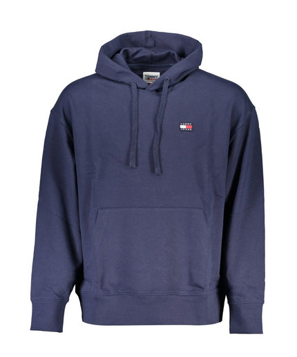 Tommy Hilfiger Chic Blue Hooded Sweatshirt with Logo Detail