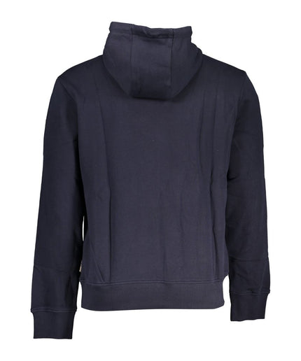 Napapijri Chic Blue Hooded Cotton Sweater for Men