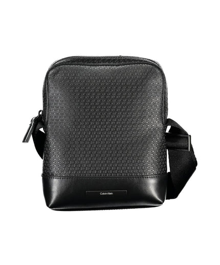 Calvin Klein Elegant Black Shoulder Bag with Contrasting Accents