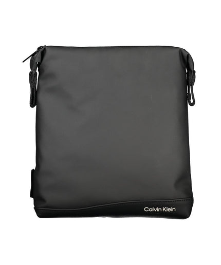 Calvin Klein Elegant Black Shoulder Bag with Contrast Details