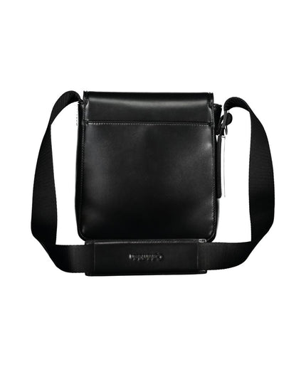 Calvin Klein Sleek Black Shoulder Bag with Logo Detail