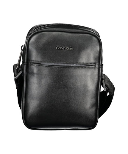 Calvin Klein Eco-Chic Black Shoulder Bag with Logo Detail