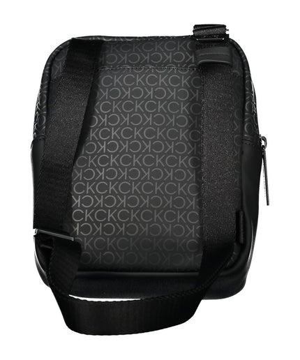 Calvin Klein Sleek Black Shoulder Bag with Contrasting Accents