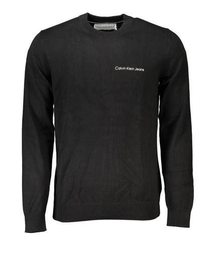 Calvin Klein Sleek Long Sleeve Crew Neck Sweater with Logo