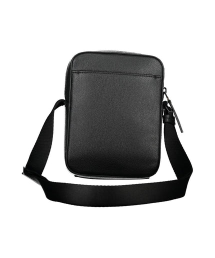 Calvin Klein Sleek Black Shoulder Bag with Logo Detail