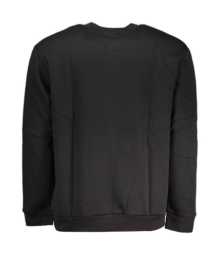 Cavalli Class Chic Fleece Crew Neck Sweatshirt in Black