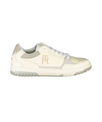 Tommy Hilfiger Beige Sports Sneakers with Unique Embroidery