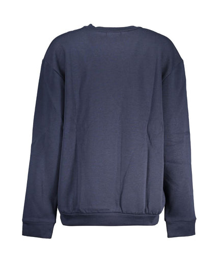 Cavalli Class Elegant Blue Fleece Crew Neck Sweatshirt