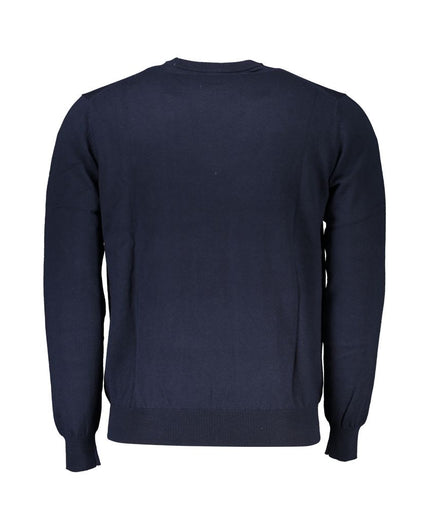 Harmont & Blaine Crew Neck Embroidered Blue Sweater