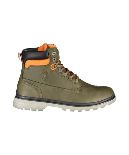 U.S. POLO ASSN. Elegant Lace-Up High Boots with Contrast Details