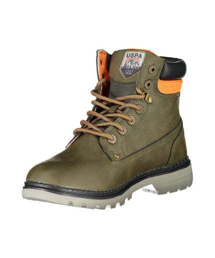 U.S. POLO ASSN. Elegant Lace-Up High Boots with Contrast Details