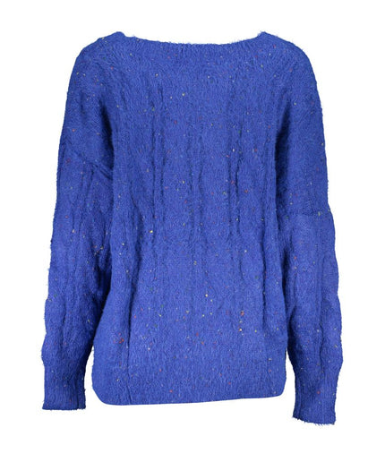 Desigual Vibrant V-Neck Sweater with Contrasting Details