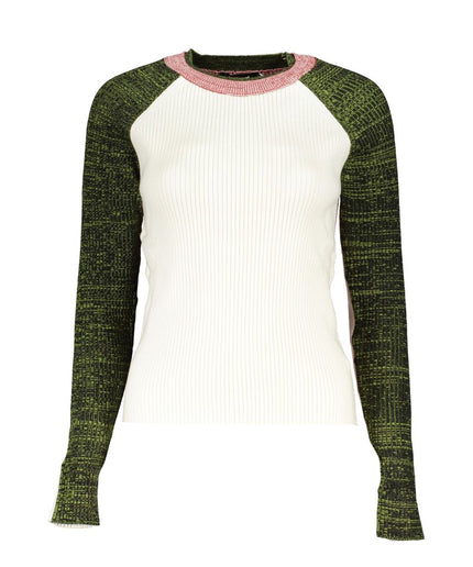 Desigual Chic Contrasting Crew Neck Sweater