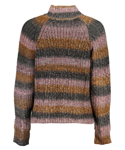 Desigual Chic Turtleneck Sweater with Contrast Details