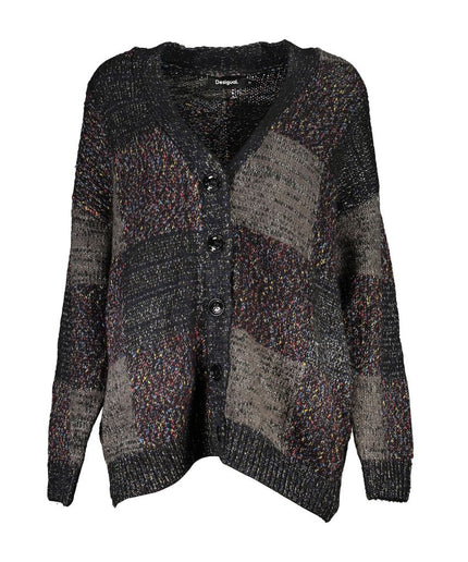 Desigual Elegant Long Sleeve V-Neck Cardigan