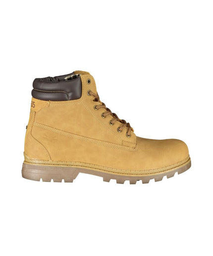 Carrera Vibrant Yellow Lace-Up Fashion Boots